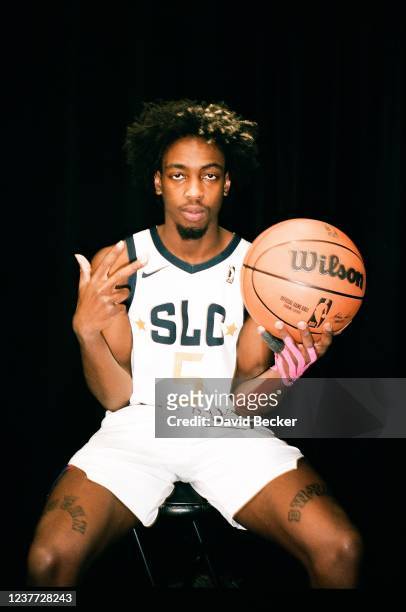 Zaire Wade of the Salt Lake City Stars poses for a portrait during the NBA G League Winter Showcase at the Mandalay Bay Convention Center on December...