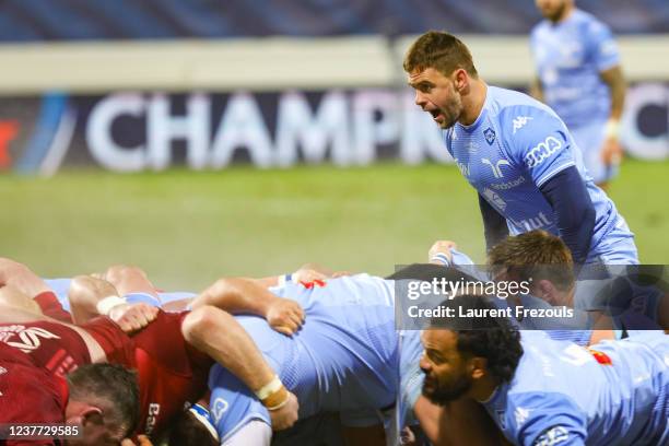 Rory Kockott during the Heineken Champions Cup match between Castres Olympique and Munster at Stade Pierre Fabre on January 14, 2022 in Castres,...