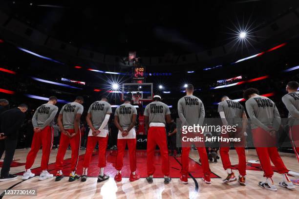 The Chicago Bulls look on before the game against the Golden State Warriors on January 14, 2022 at United Center in Chicago, Illinois. NOTE TO USER:...