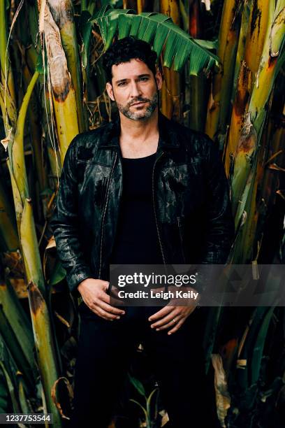 May 17: Actor Tom Ellis is photographed for JON Magazine on May 17, 2021 in Los Angeles, California.