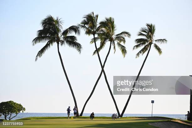 View of the 16th green during the third round of the Sony Open in Hawaii at Waialae Country Club on January 15, 2022 in Honolulu, Hawaii.
