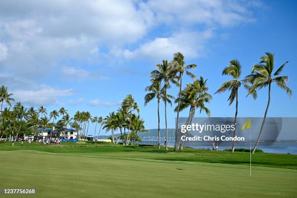 View of the 17th hole during the third round of the Sony Open in Hawaii at Waialae Country Club on January 15, 2022 in Honolulu, Hawaii.