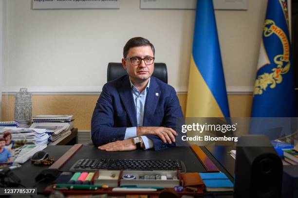 Vadym Boichenko, mayor of Mariupol, at his office in the city hall of Mariupol, Ukraine, on Wednesday, Jan. 12, 2022. Mariupol, a city of half a...