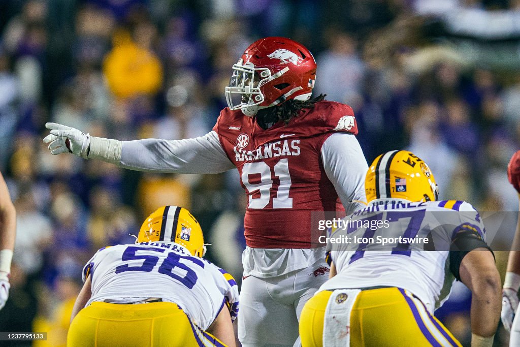 COLLEGE FOOTBALL: NOV 13 Arkansas at LSU