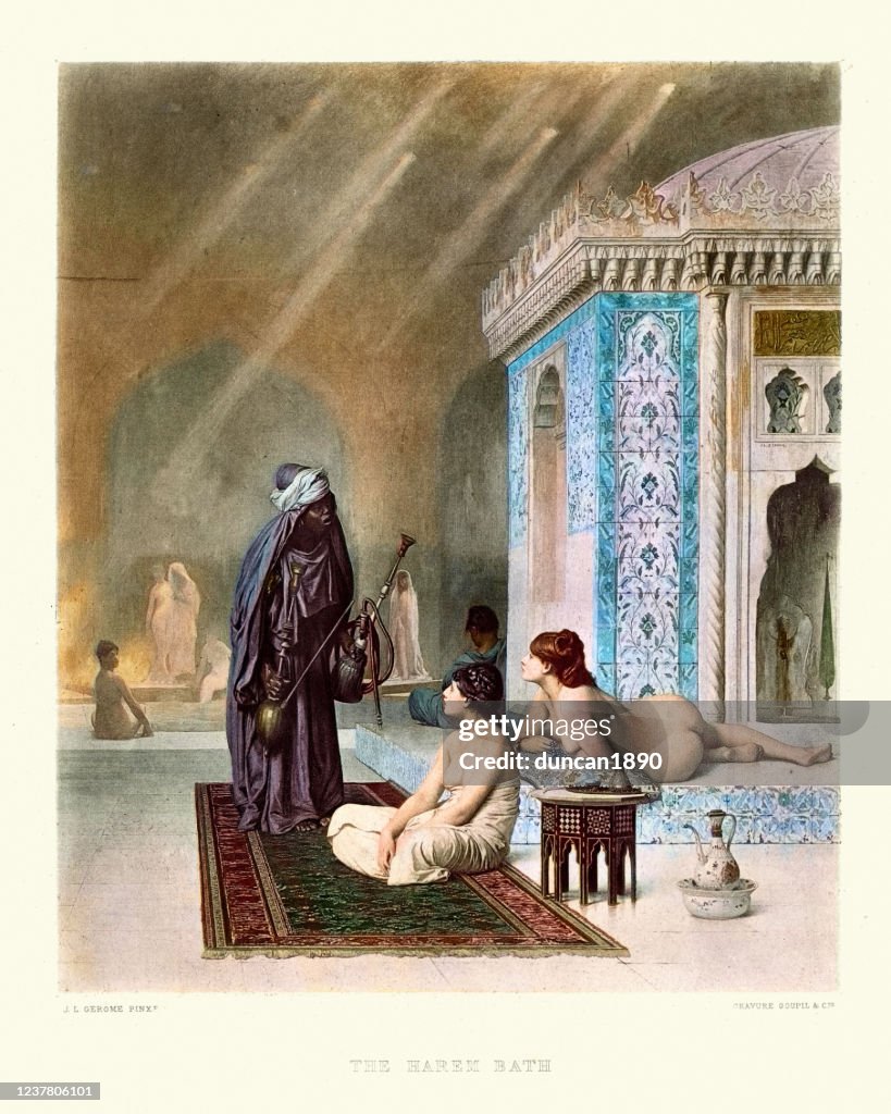 Pool in a Harem by Jean-Leon Gerome