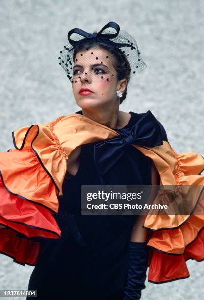 Pictured is Elizabeth Bourgine in the CBS television mini-series, SINS. Episodes aired from February 2-4, 1986.