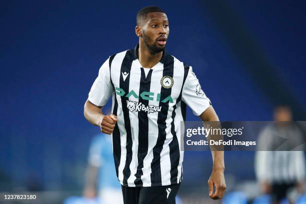 Beto of Udinese Calcio looks on during the Coppa Italia match between SS Lazio and Udinese Calcio at Olimpico Stadium on January 18, 2022 in Rome,...