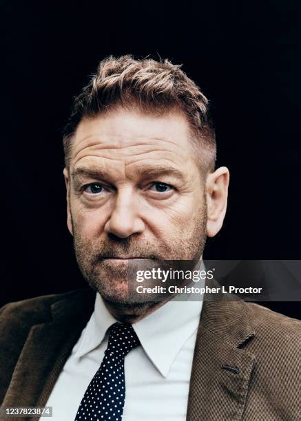 Actor and film director Kenneth Branagh is photographed for the Los Angeles Times on October 11, 2021 in London, England.