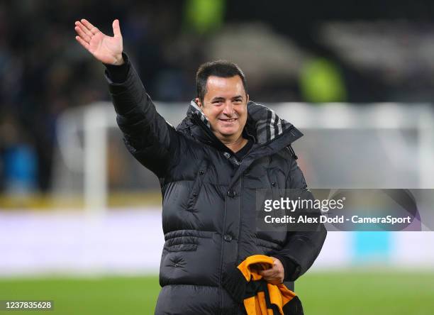 Hull City owner Acun Ilcal before the Sky Bet Championship match between Hull City and Blackburn Rovers at MKM Stadium on January 19, 2022 in Hull,...
