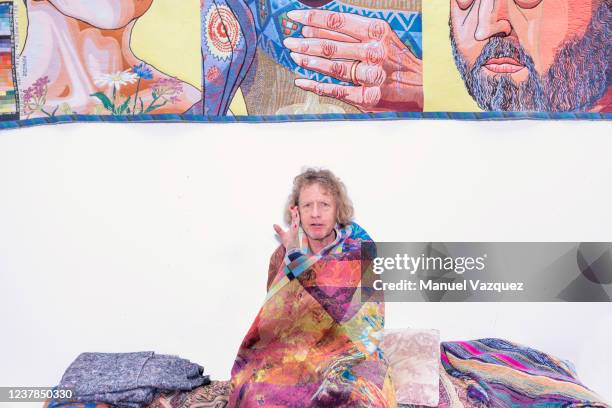 Artist, ceramicist and tv presenter Grayson Perry is photographed for NRC Handelsblad on May 17, 2021 in London, England.