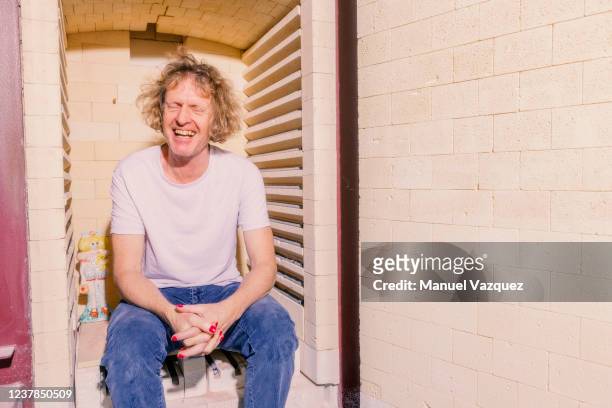 Artist, ceramicist and tv presenter Grayson Perry is photographed for NRC Handelsblad on May 17, 2021 in London, England.