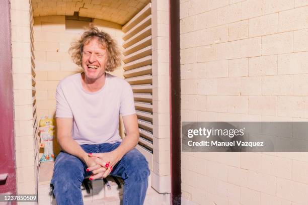 Artist, ceramicist and tv presenter Grayson Perry is photographed for NRC Handelsblad on May 17, 2021 in London, England.