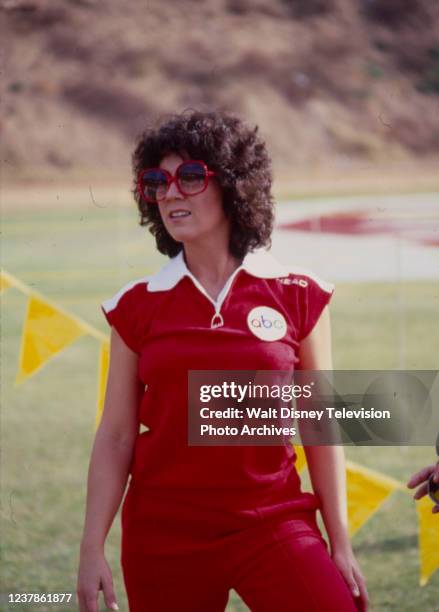 Joyce DeWitt appearing in the ABC tv special 'Battle of the Network Stars IV'.