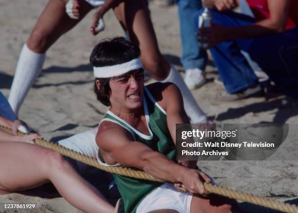 Scott Baio appearing in the ABC tv special 'Battle of the Network Stars IV'.