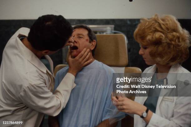 Stanley Kamel, Richard Crenna, Marilyn Bradford appearing in the ABC tv movie 'The Rape of Richard Beck'.