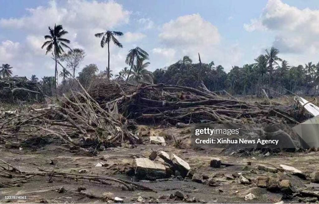 TONGA-NUKU'ALOFA-VOLCANO ERUPTION-AFTERMATH