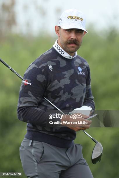 Erik Van Rooyen of South Africa walks on the 6th hole during Day Two of the Abu Dhabi HSBC Championship at Yas Links Golf Course on January 21, 2022...