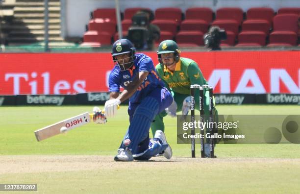 Ravichandran Ashwin of India during the 2nd Betway One Day International match between South Africa and India at Eurolux Boland Park on January 21,...