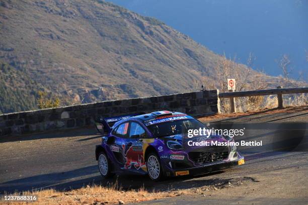 Sebastien Loeb of France and Isabelle Galmische of France compete with their M-Sport Ford WRT Ford Puma Rally1 during Day Two of the FIA World Rally...