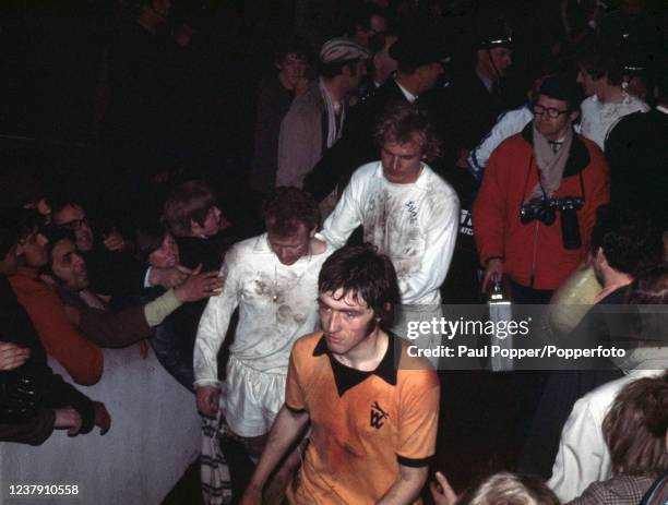 Leeds United captain Billy Bremner walks off dejected after the Football League Division One match between Wolverhampton Wanderers and Leeds United...