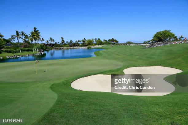 View of the 5th hole during the final round the PGA TOUR Champions Mitsubishi Electric Championship at Hualalai Golf Club on January 22, 2022 in...