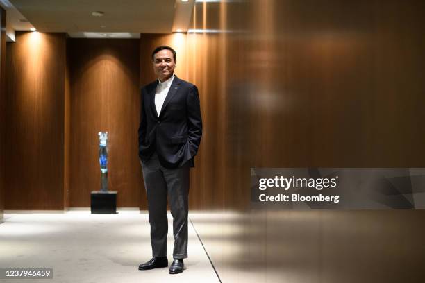 Takeshi Niinami, president and chief executive officer of Suntory Holdings Ltd., at the company's world headquarters in Tokyo, Japan, on Monday, Jan....