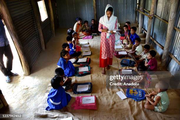 In the remote village of Khagrachari Hill District, the children are taking voluntary non-formal education as well as health awareness education on...