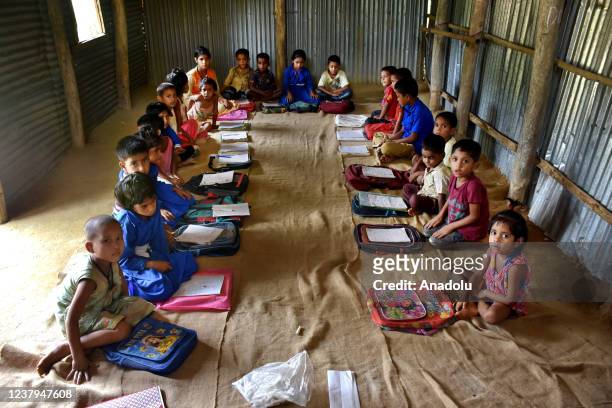 In the remote village of Khagrachari Hill District, the children are taking voluntary non-formal education as well as health awareness education on...