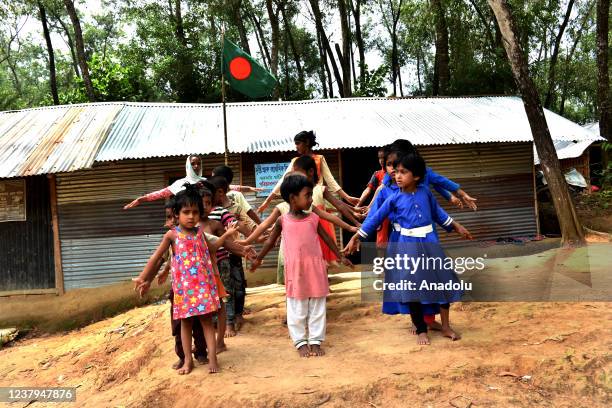 In the remote village of Khagrachari Hill District, the children are taking voluntary non-formal education as well as health awareness education on...