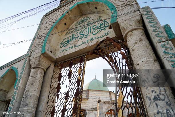 View from Great Mosque of al-Nuri and Kambur Minaret after 4 rooms have been found during the excavation works at Great Mosque of al-Nuri and Kambur...