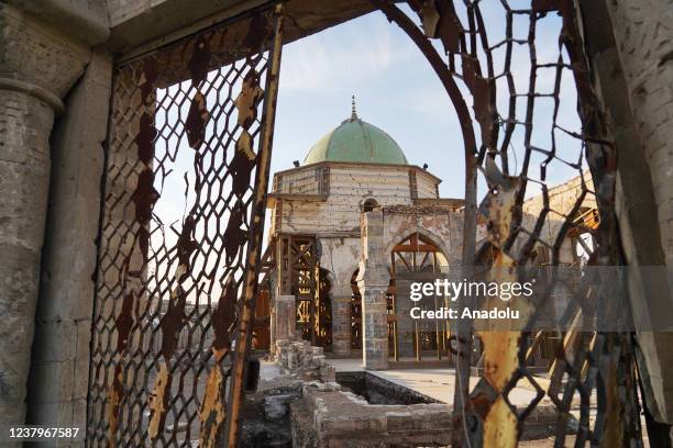 View from Great Mosque of al-Nuri and Kambur Minaret after 4 rooms have been found during the excavation works at Great Mosque of al-Nuri and Kambur...