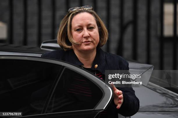 Anne-Marie Trevelyan, U.K. International trade secretary, arrives for a weekly meeting of cabinet minsters at number 10 Downing Street in London,...