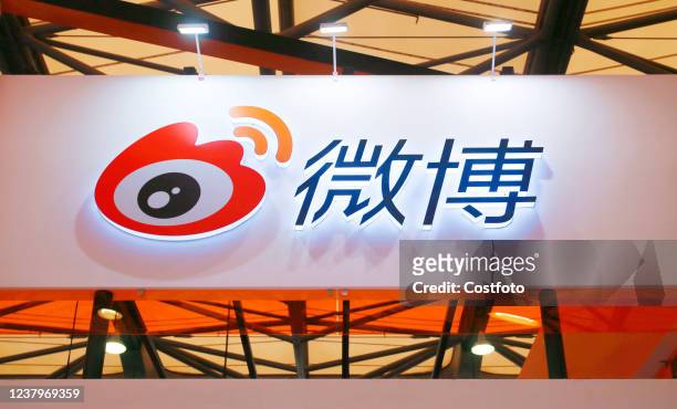 Sina Weibo stands at chinaJoy Entertainment Expo in Shanghai, China, August 1, 2021.