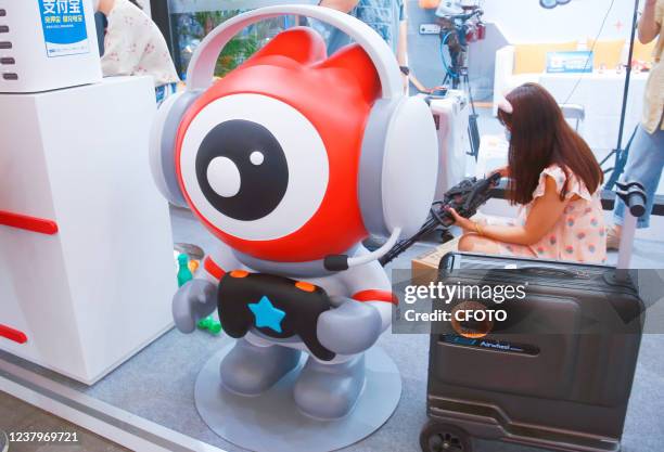 Sina Weibo stands at chinaJoy Entertainment Expo in Shanghai, China, August 1, 2021.