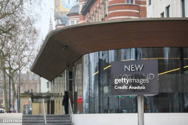 An outside view from New Scotland Yard building in London, United Kingdom on January 25, 2022. Londonâs Metropolitan Police on Tuesday said it will...