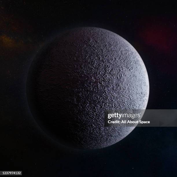 Illustration of the OGLE-2016-BLG-1928 exoplanet, created on July 24, 2021. OGLE-2016-BLG-1928 is believed to be a rogue planet without a host...