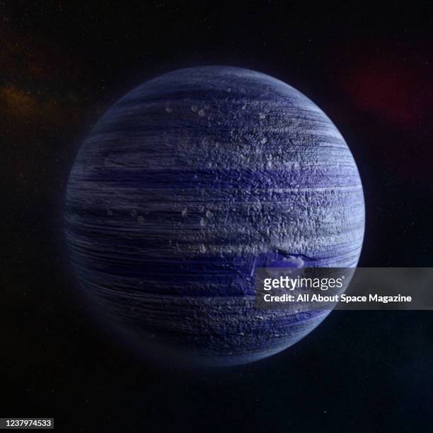 Illustration of an exoplanet in the TOI-178 planetary system, created on July 24, 2021.