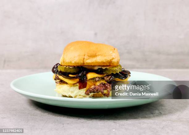Burger Boy burger, made by chef Brad Miller who is are entering the world of NFT's with his partner Luke Tabit, through food on Thursday, Jan. 13,...