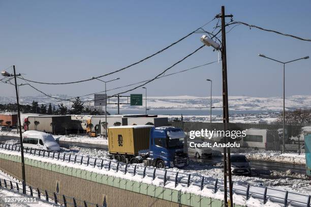 Heavy Snow hits Istanbul, Fotografia de notícias