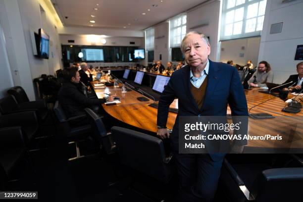 President of FIA Jean Todt is photographed for Paris Match on November 25, 2021 in Paris, France.