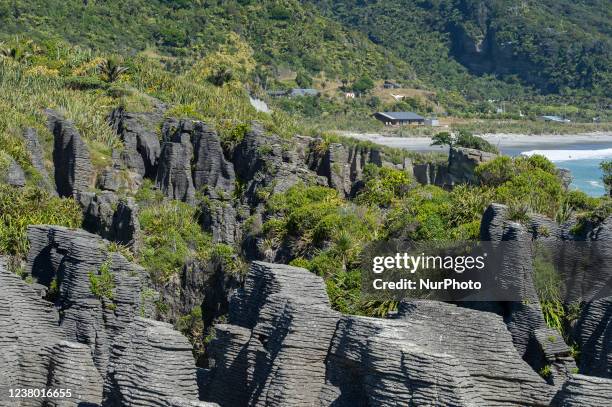 Pancake Rocks Geological Process Punakaiki Pancake Rocks New Zealand Photos and Premium High Res ...