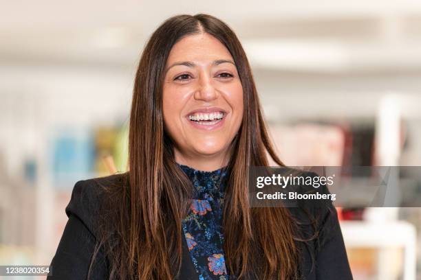 Nata Dvir, chief merchandising officer of Macy's Inc., speaks during a Bloomberg Television interview at the company's flagship store in New York,...