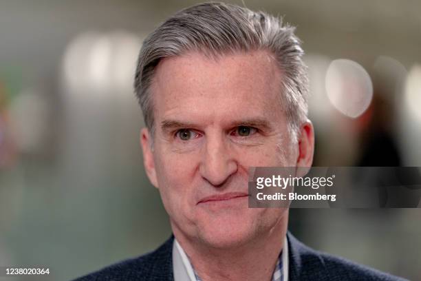 Jeff Gennette, chief executive officer of Macy's Inc., during a Bloomberg Television interview at the company's flagship store in New York, U.S., on...