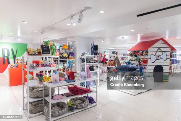 Pet products at the Macy's flagship store in New York, U.S., on Thursday, Jan. 6, 2022. Macy's Inc. Is transforming the world's largest department...