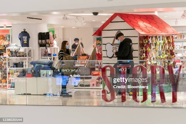 Pet products at the Macy's flagship store in New York, U.S., on Thursday, Jan. 6, 2022. Macy's Inc. Is transforming the world's largest department...