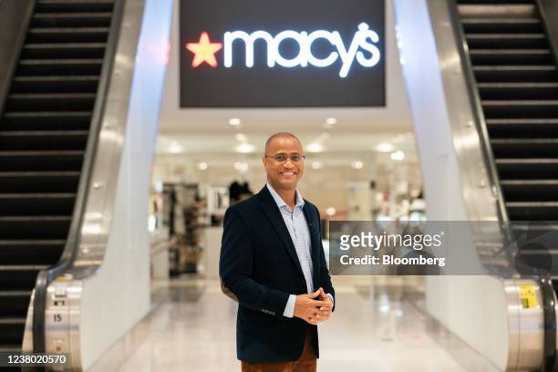 Adrian Mitchell, chief financial officer of Macy's Inc., at the company's flagship store in New York, U.S., on Thursday, Jan. 6, 2022. Macy's is...