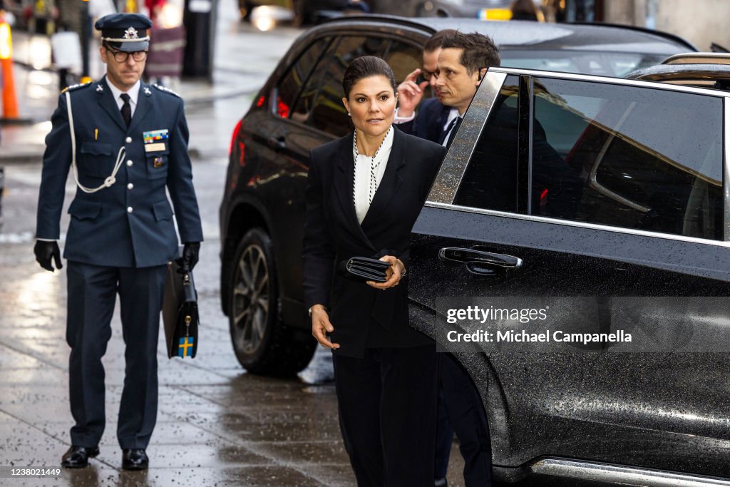 Swedish Royals Attend The Awarding Of Scholarships In The Micael Bindefeld Foundation In Memory Of The Holocaust