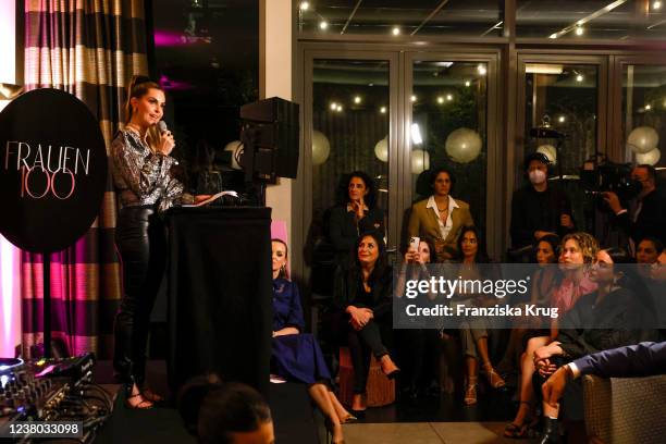 Ines Anioli during the Frauen100 at Hotel De Rome on January 27, 2022 in Berlin, Germany.