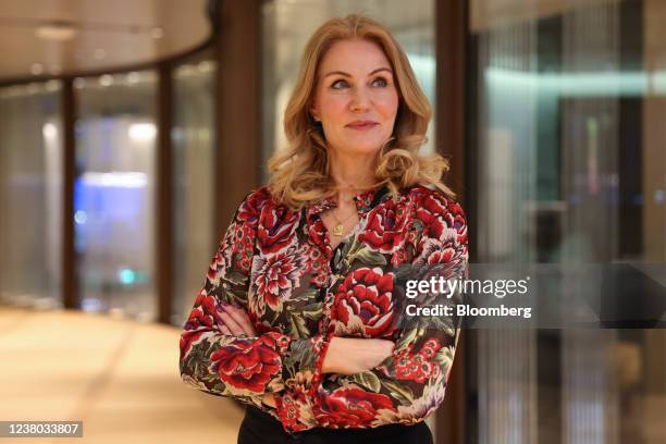 Helle Thorning-Schmidt, former Danish prime minister, following an interview for Bloomberg Quicktake's "Emma Barnett Meets," in London, U.K., on...