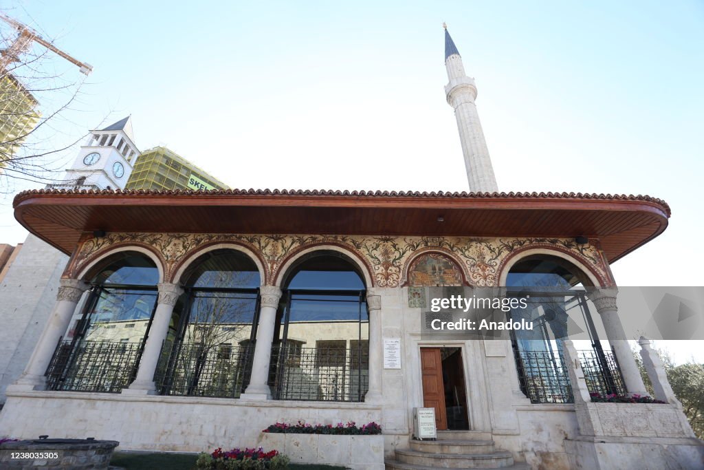 An Exterior View Of The Ottoman era Et hem Bey Mosque Restored By an-exterior-view-of-the-ottoman-era-et-hem-bey-mosque-restored-by